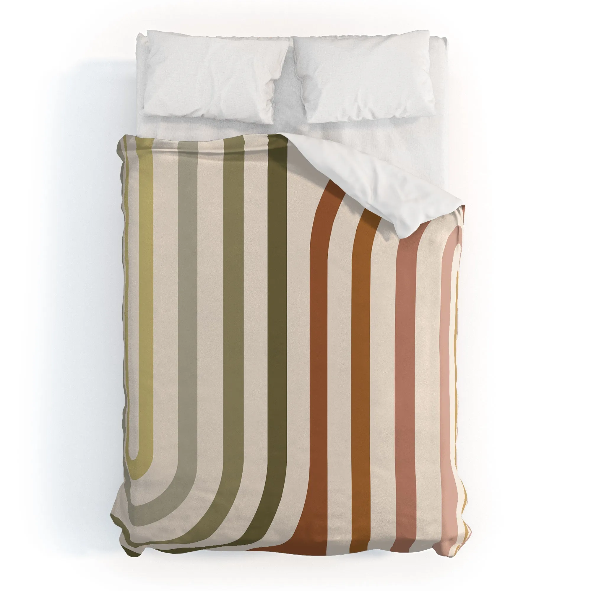 BOLD CURVATURE STRIPES I DUVET / COMFORTER