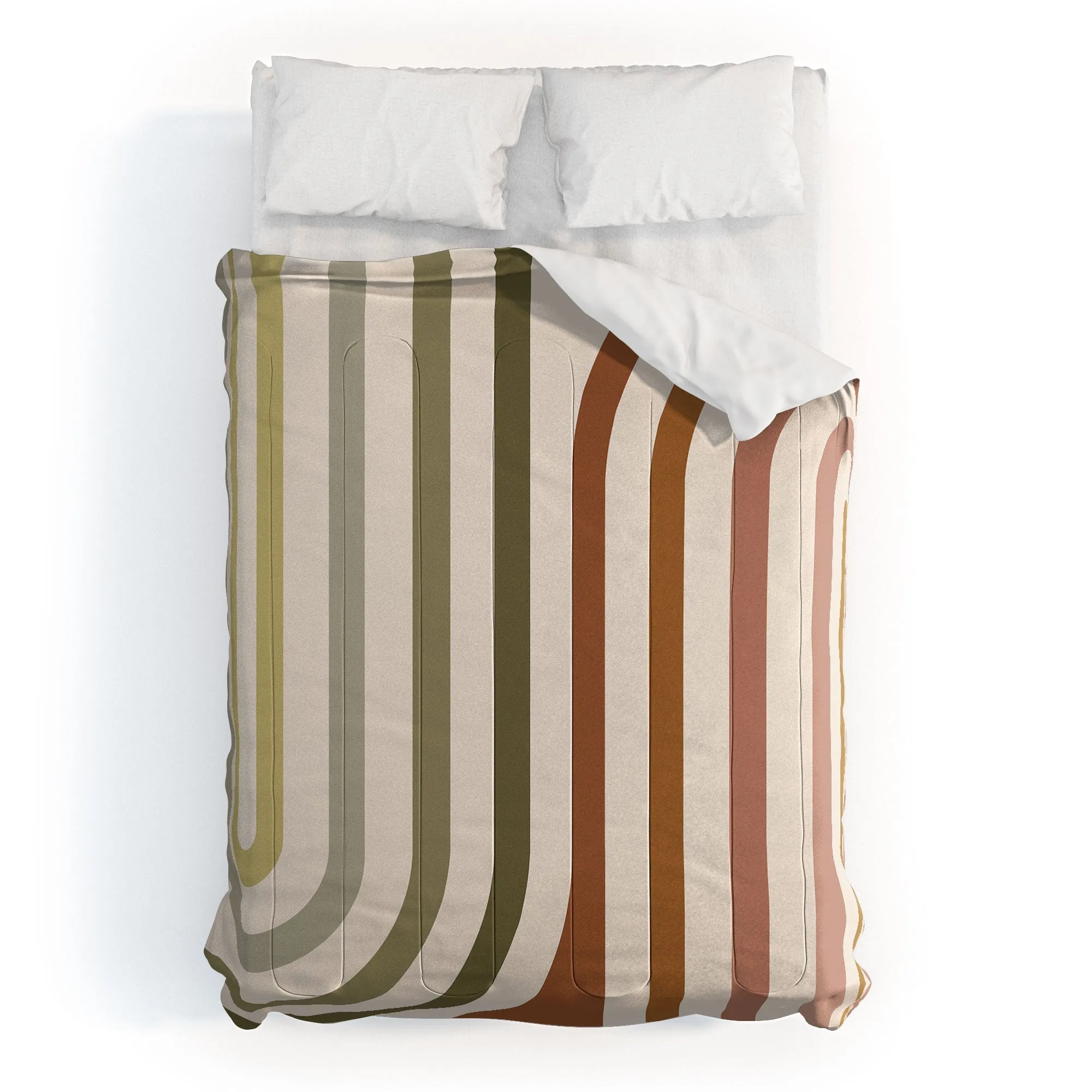 BOLD CURVATURE STRIPES I DUVET / COMFORTER