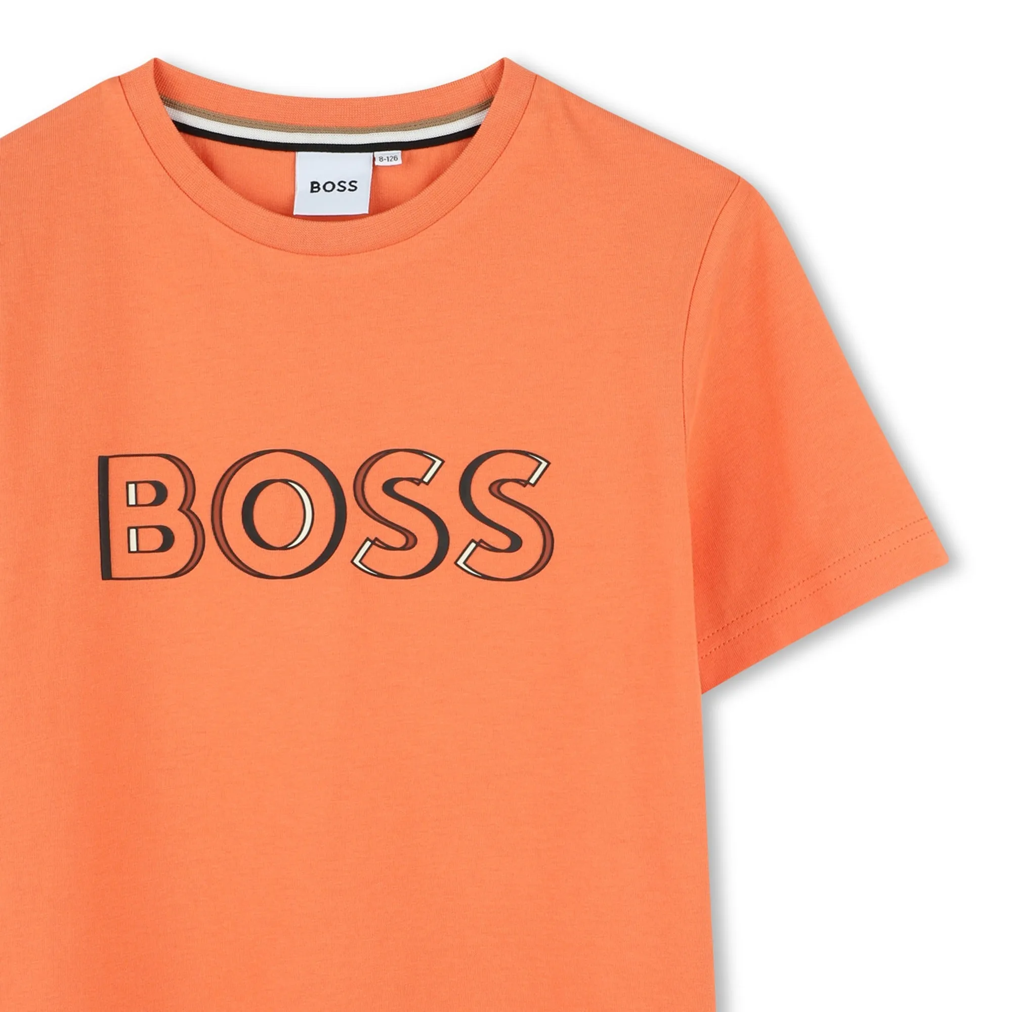 Boys Orange Short Sleeves T-Shirt
