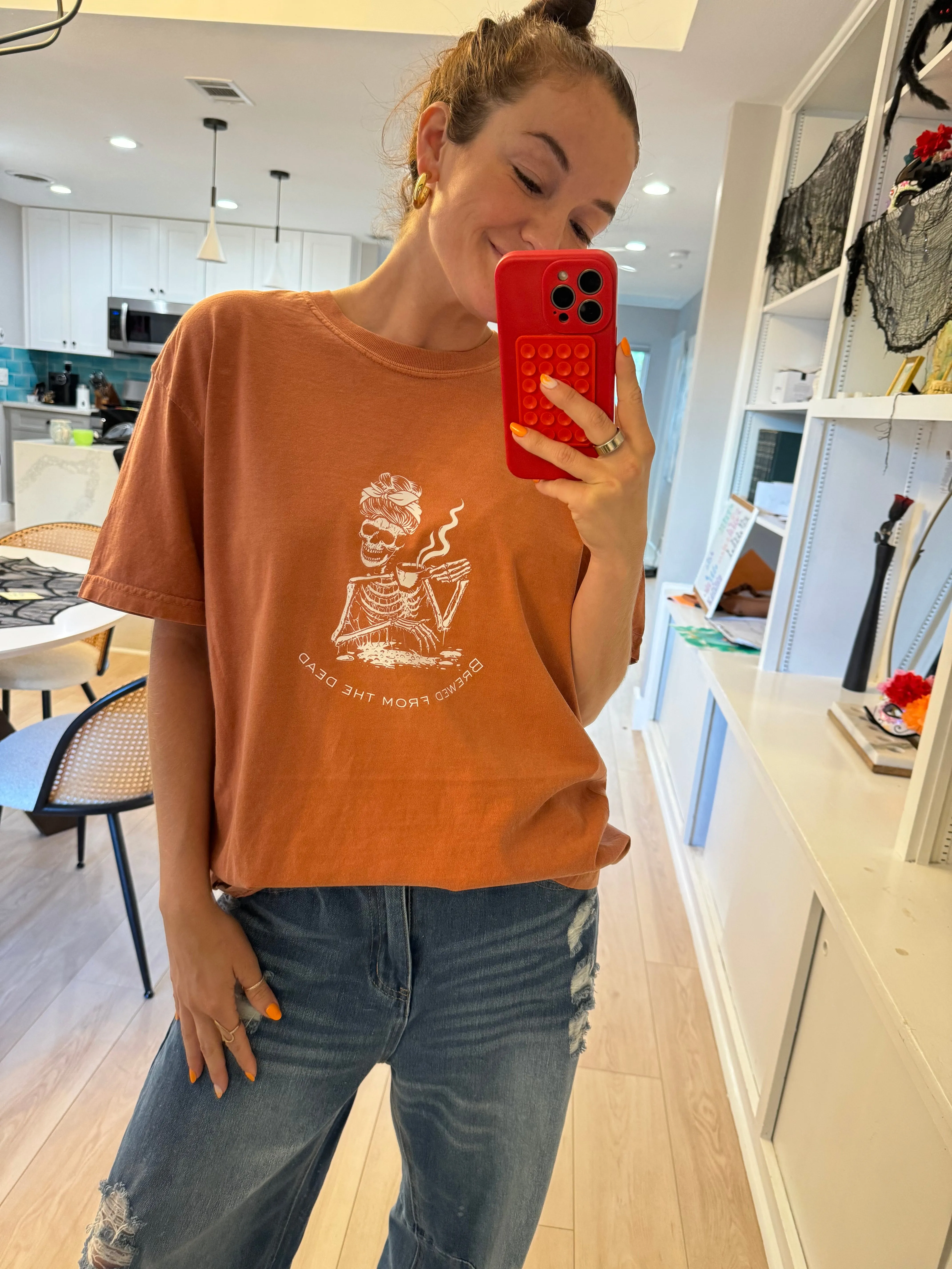 Brewed from the Dead T-Shirt – Mute Orange