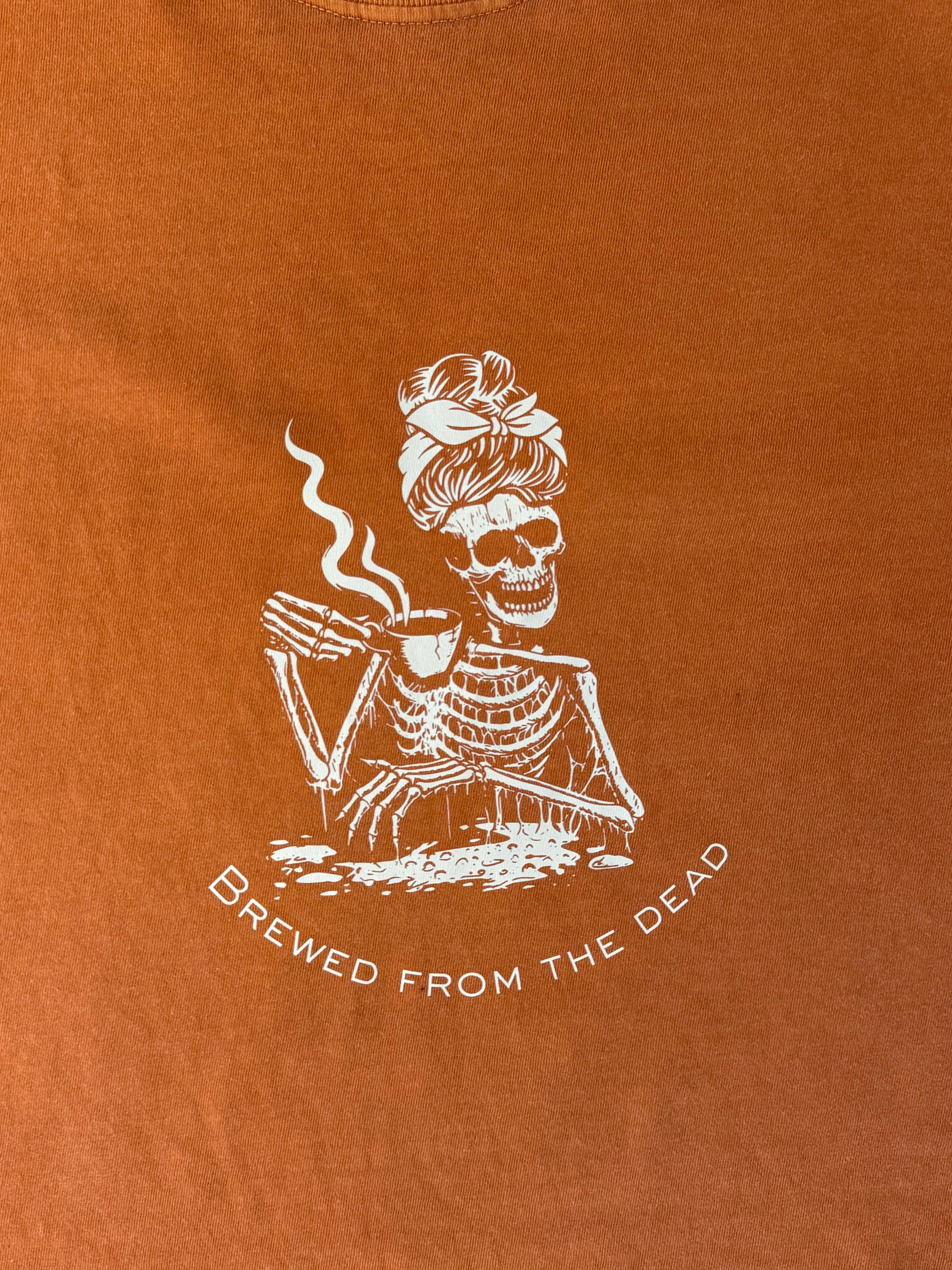 Brewed from the Dead T-Shirt – Mute Orange