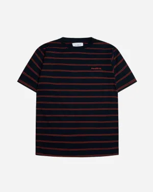 Brock Stripe Tee - Navy