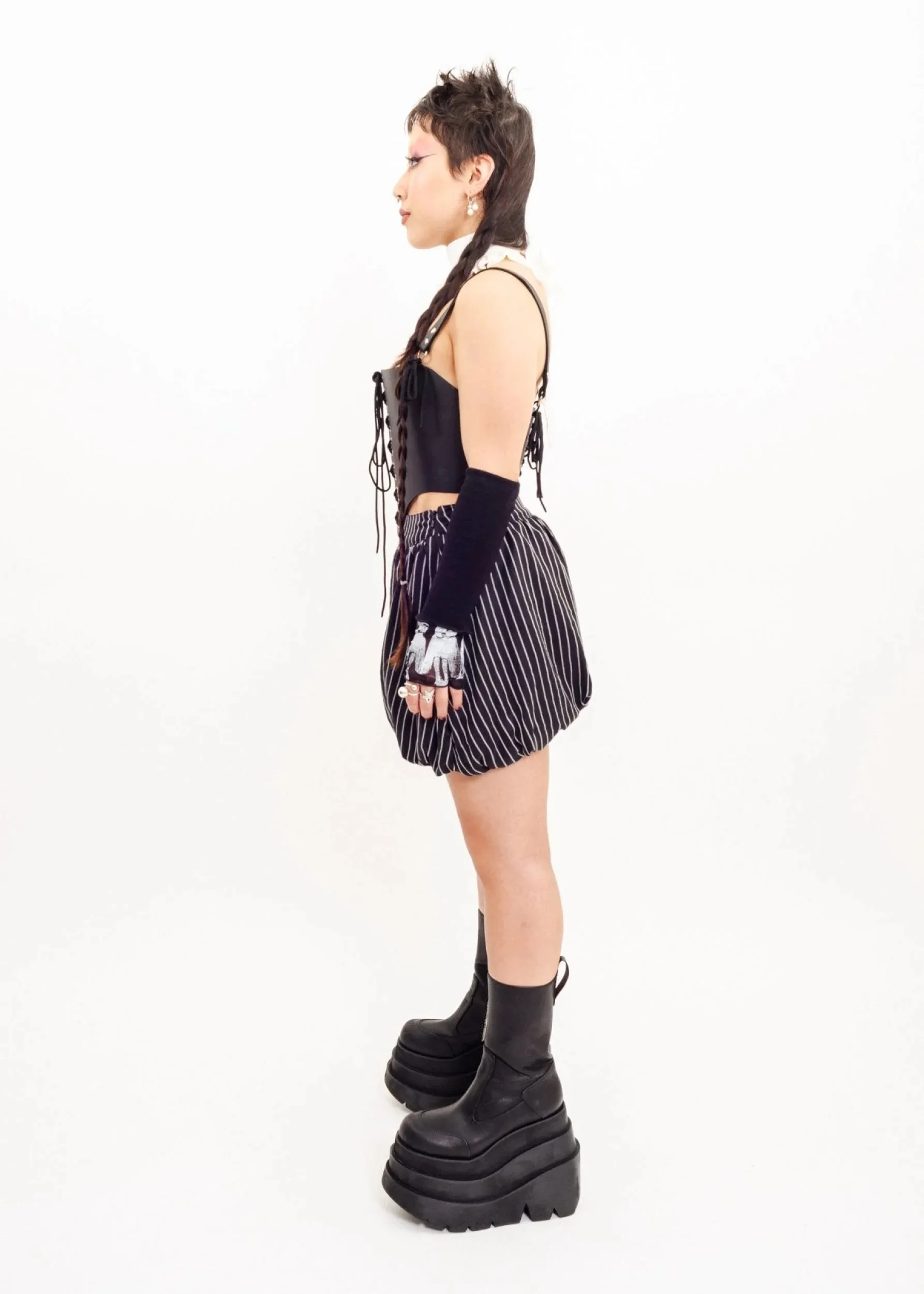 Bubble Skirt- pinstripe