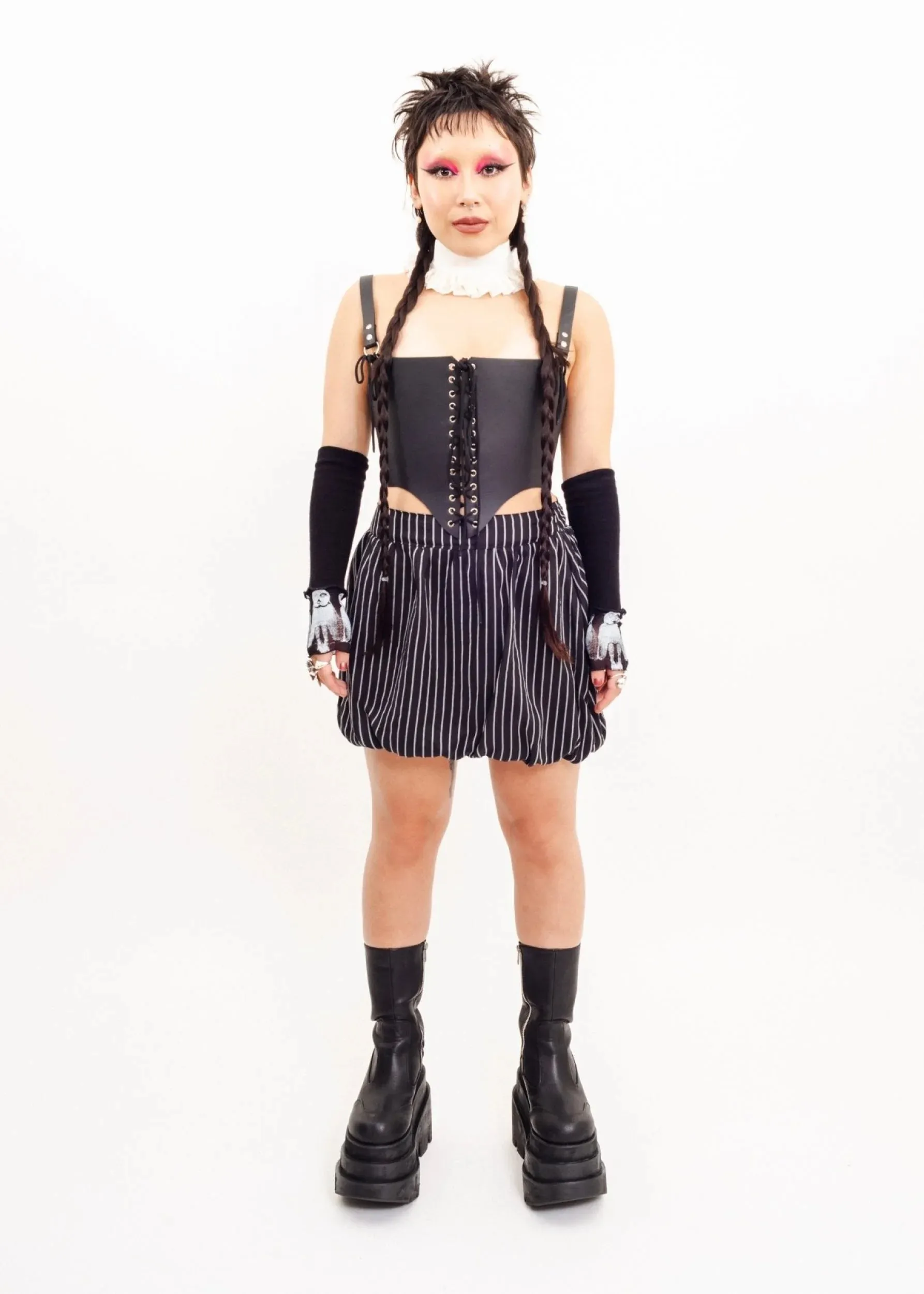 Bubble Skirt- pinstripe