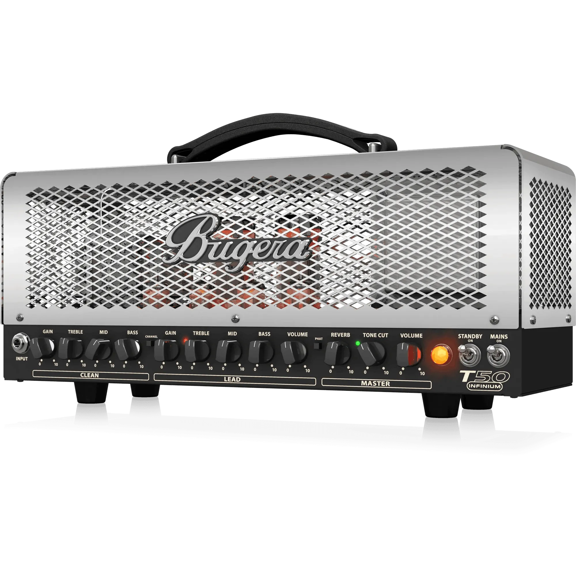 Bugera T50 INFINIUM 50W Cage-Style 2-Channel Tube Amplifier Head