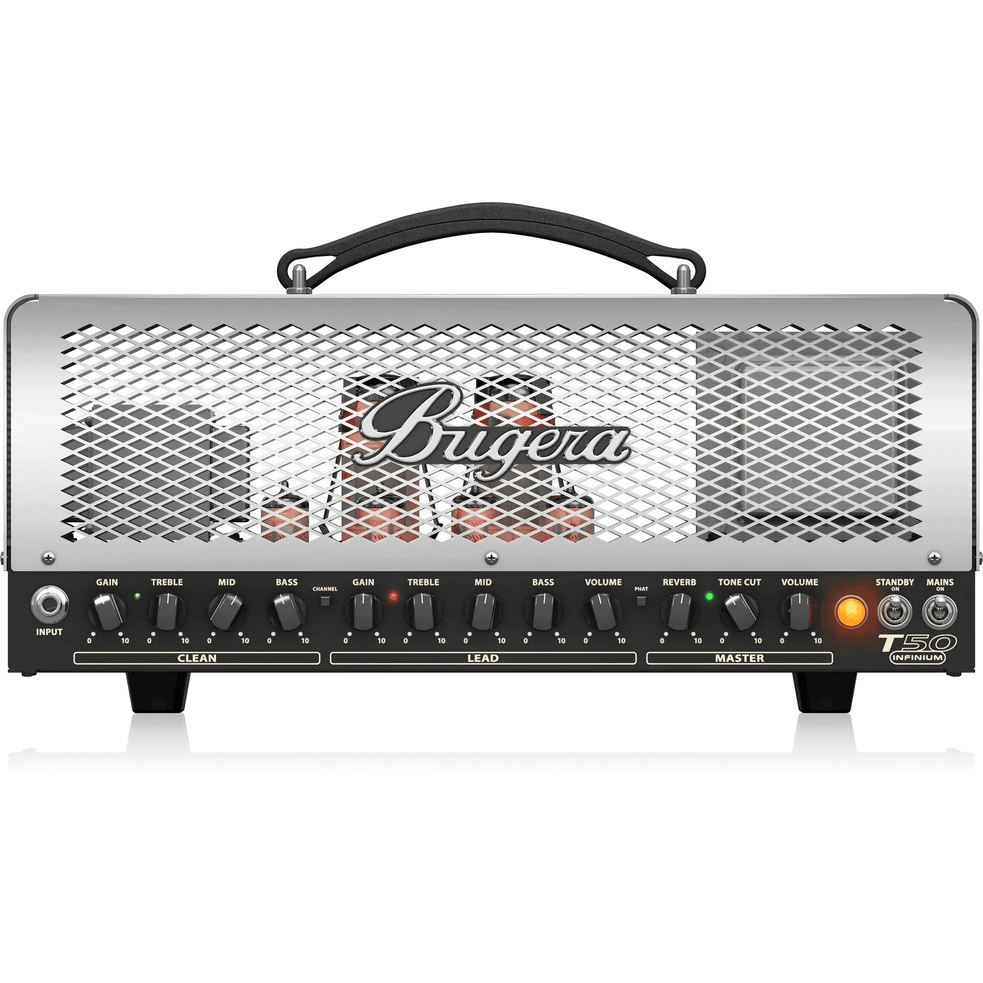 Bugera T50 INFINIUM 50W Cage-Style 2-Channel Tube Amplifier Head