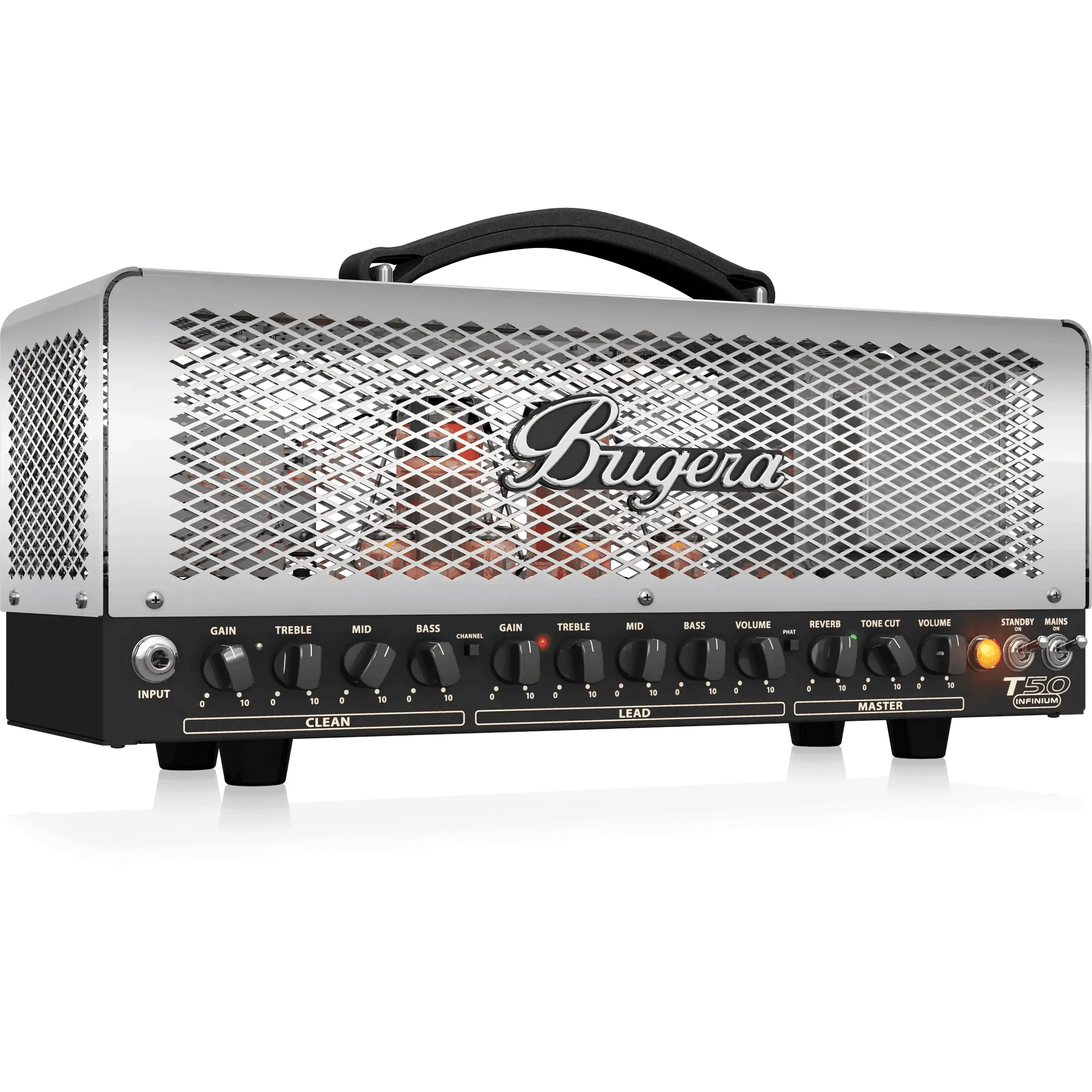 Bugera T50 INFINIUM 50W Cage-Style 2-Channel Tube Amplifier Head