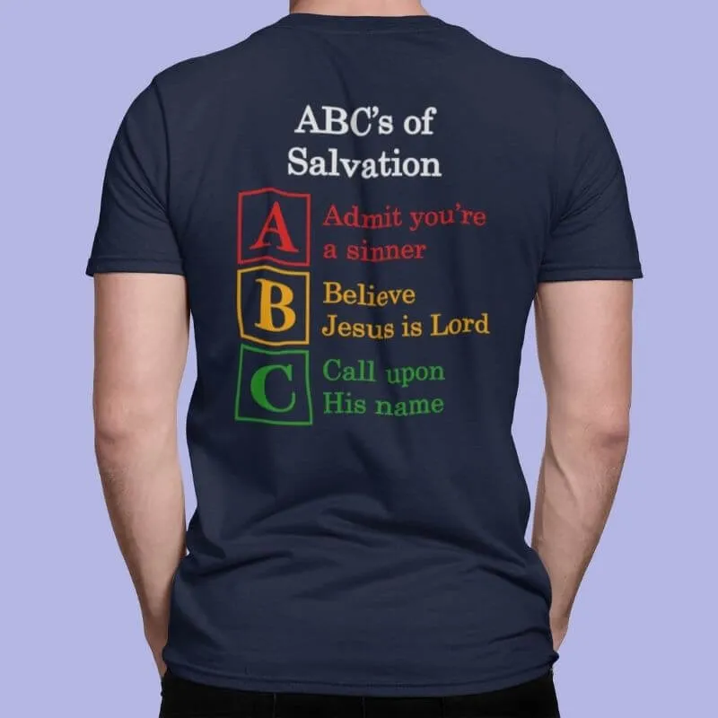 But God with ABC's of Salvation 2-Sided T-Shirt