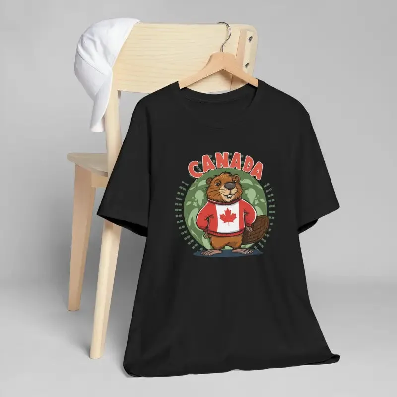 Canada Day Cozy Beaver Tee Unisex Jersey