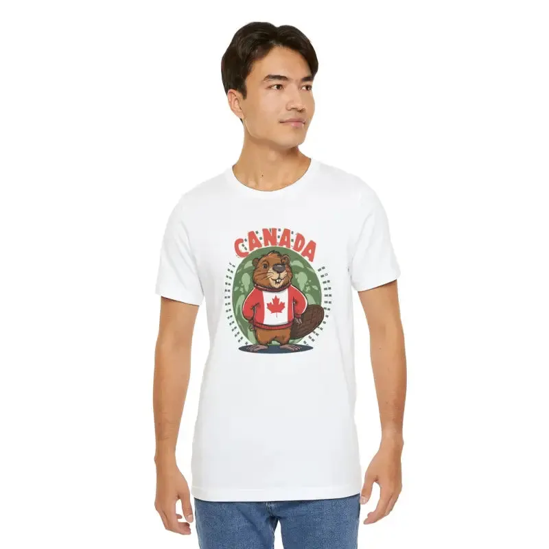 Canada Day Cozy Beaver Tee Unisex Jersey
