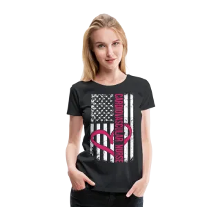 Cardiovascular Nurse Flag Women’s Premium T-Shirt (CK1562)