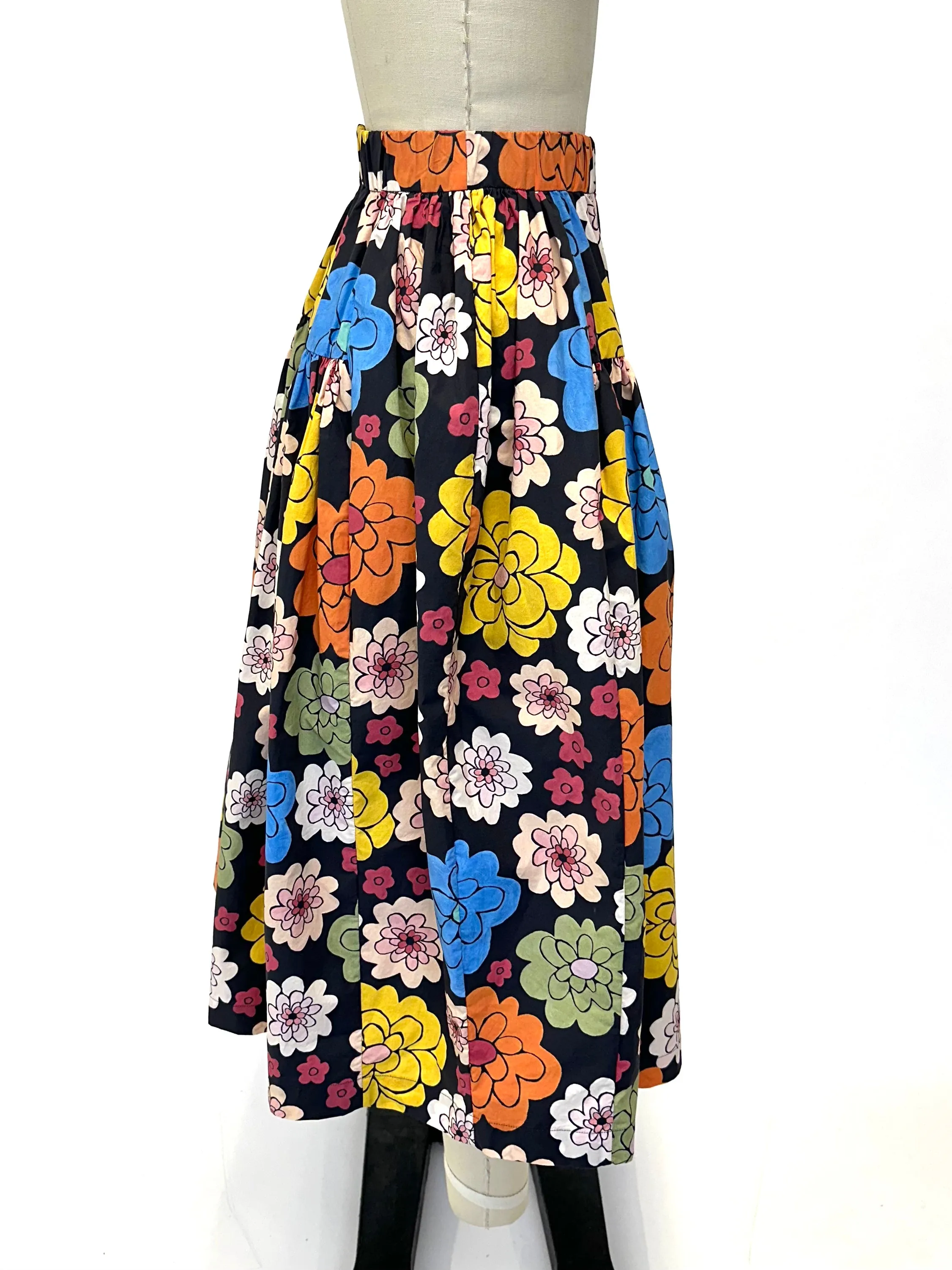 Casey Casey Floral Cotton Skirt