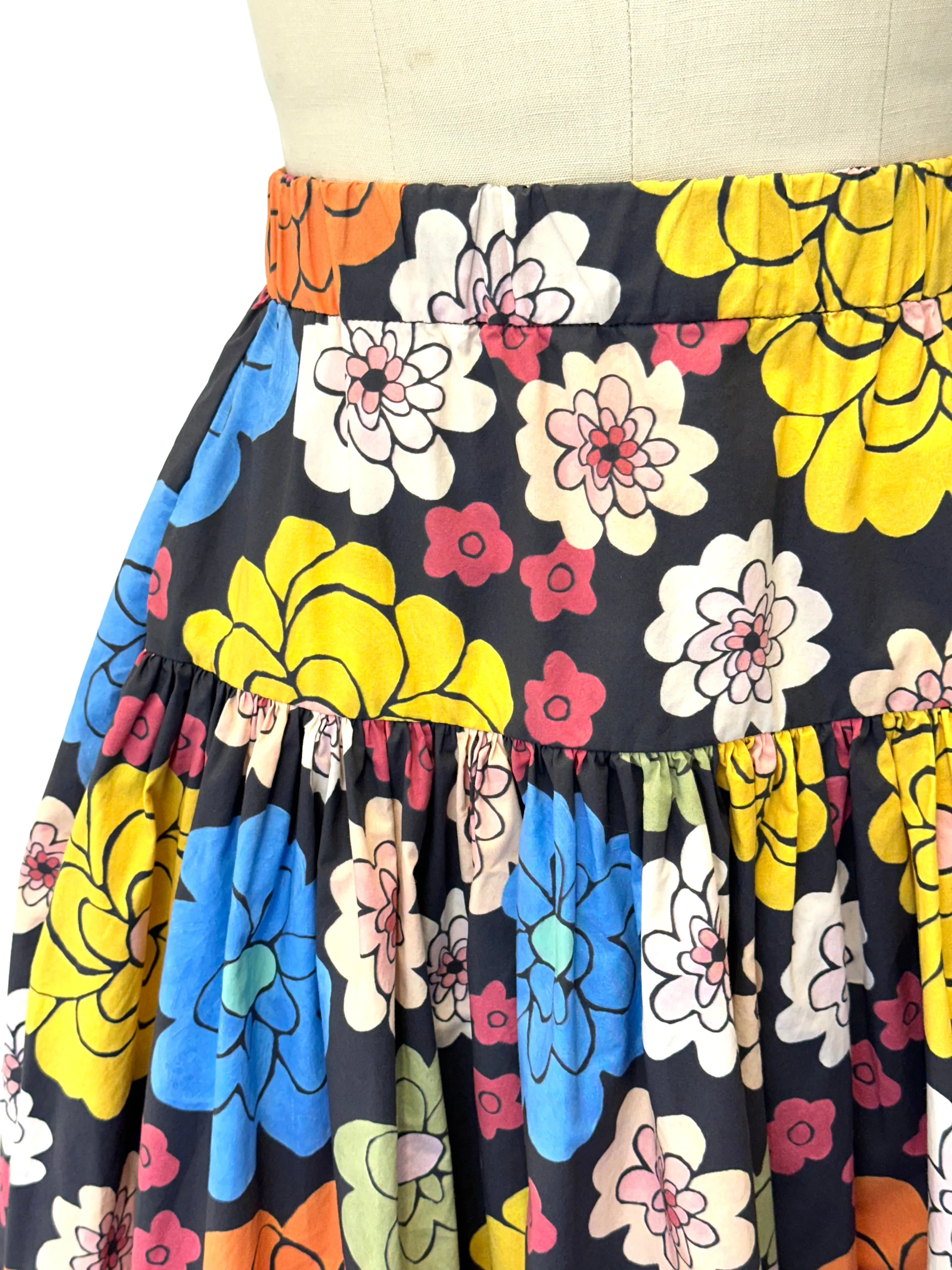 Casey Casey Floral Cotton Skirt