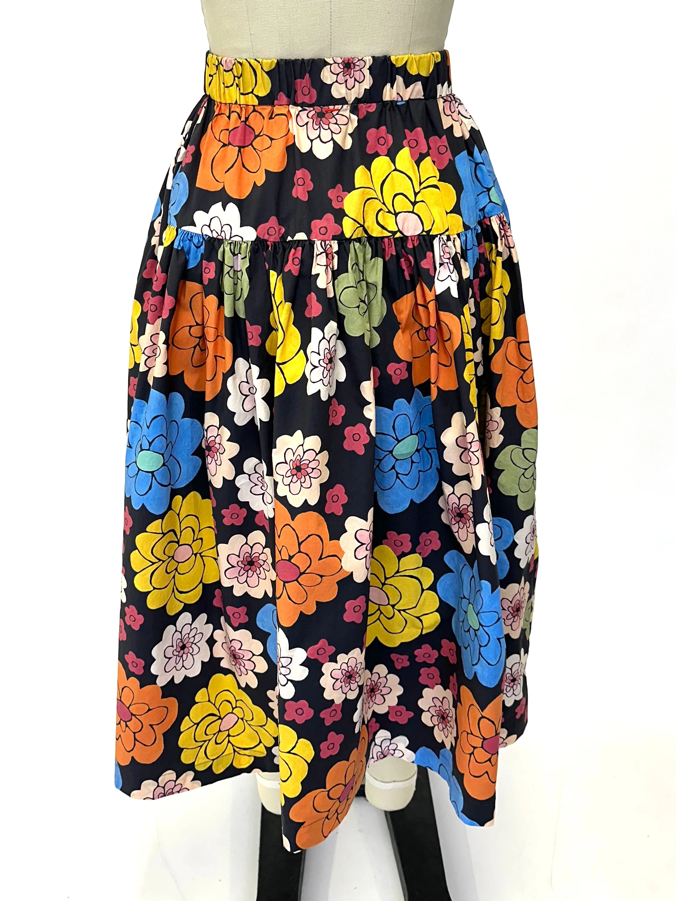 Casey Casey Floral Cotton Skirt