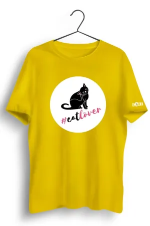 Cat Lover Yellow Tshirt