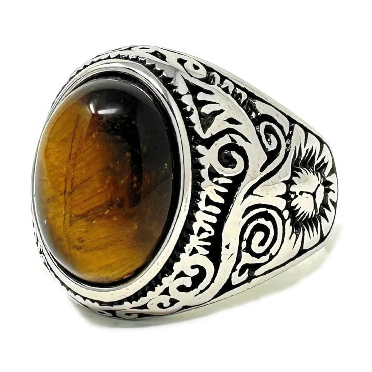 Cat's Eye Stainless Steel Ring (#728catseye)