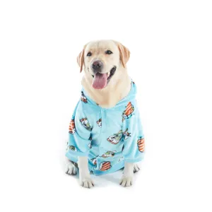 Charlie's Uggo Wassup'b Dog Hoodie Teal Large