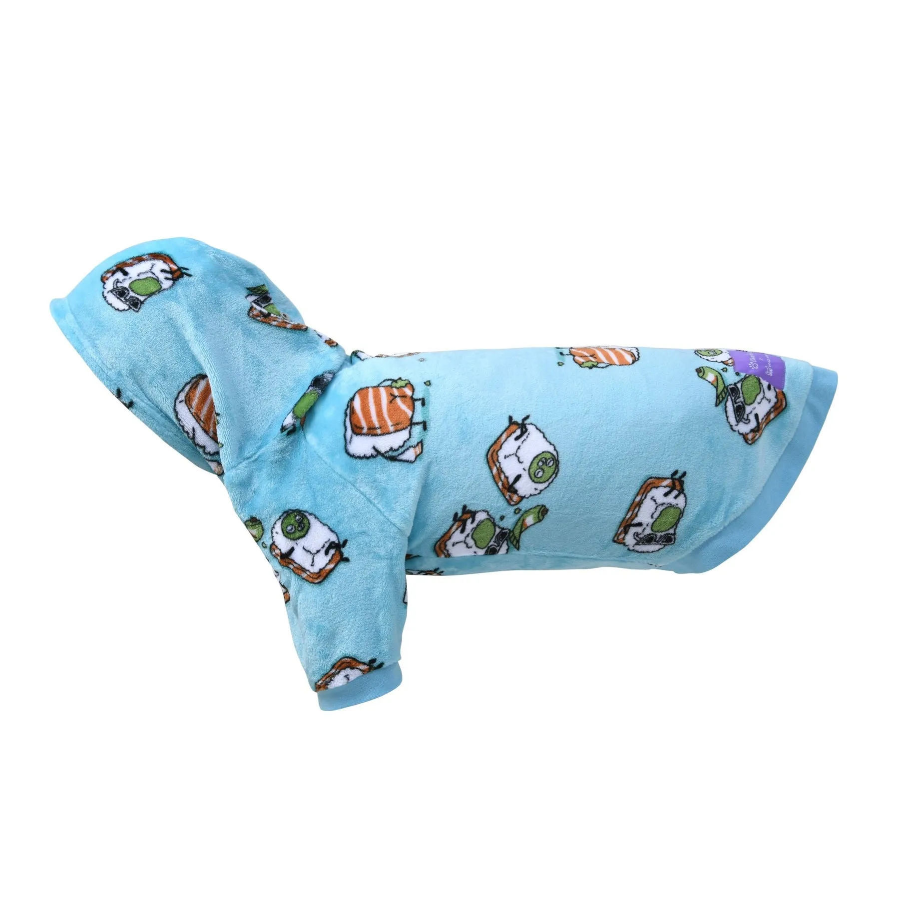 Charlie's Uggo Wassup'b Dog Hoodie Teal Large