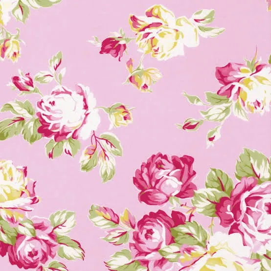 Charlotte Emma Dress | Pink Sunshine Roses | Sunshine Rose Collection by Tanya Whelan | OOAK ~ Sz 7