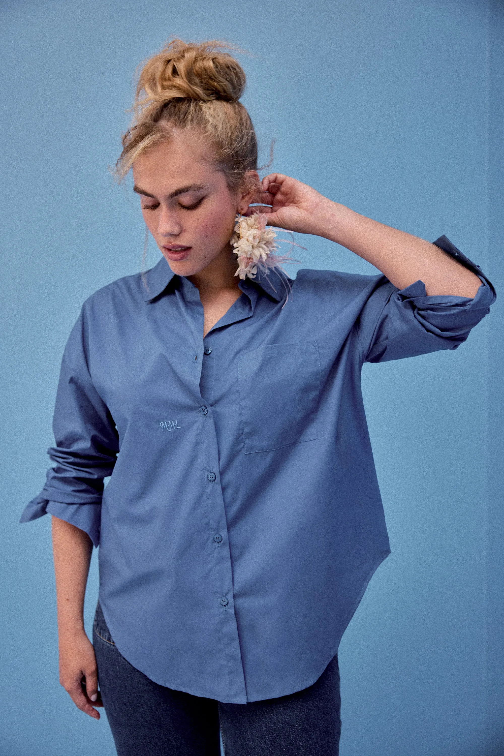 CHEMISE OMER BLEU CERULEEN