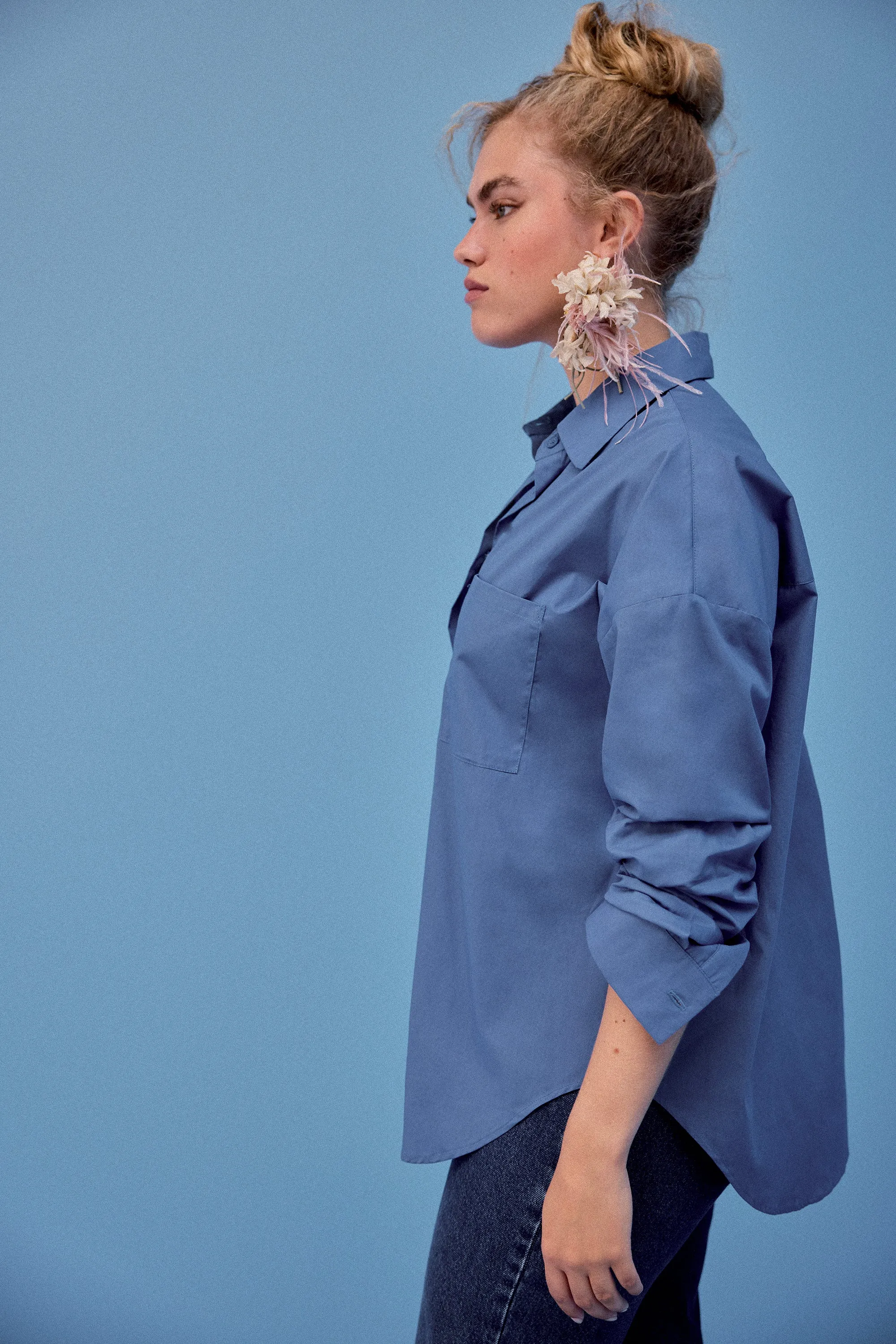 CHEMISE OMER BLEU CERULEEN