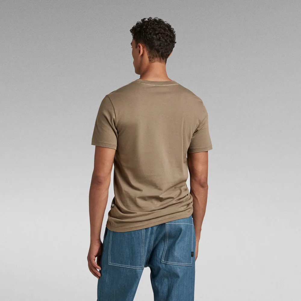 Chest Graphic T-Shirt - Taupe