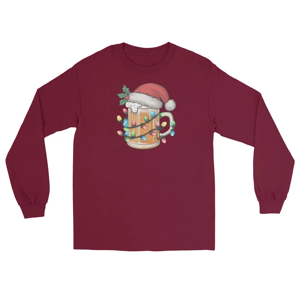 Christmas Beer Long Sleeve T-Shirt - Unisex Holiday Tee for Men & Women