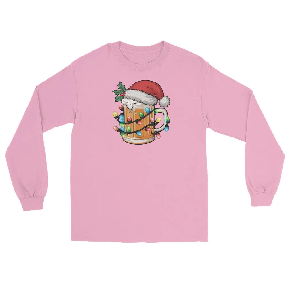 Christmas Beer Long Sleeve T-Shirt - Unisex Holiday Tee for Men & Women