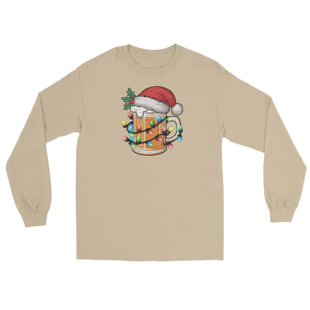Christmas Beer Long Sleeve T-Shirt - Unisex Holiday Tee for Men & Women