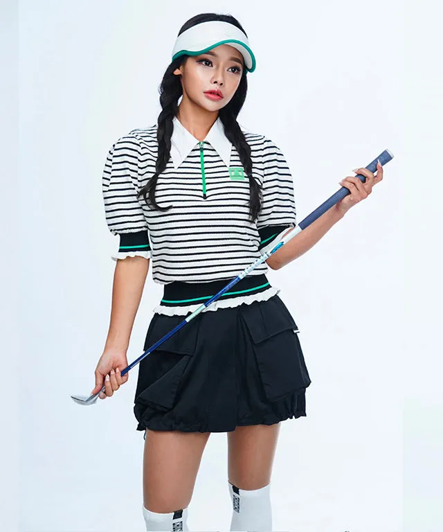 CHUCUCHU Spring Puff Top - Black
