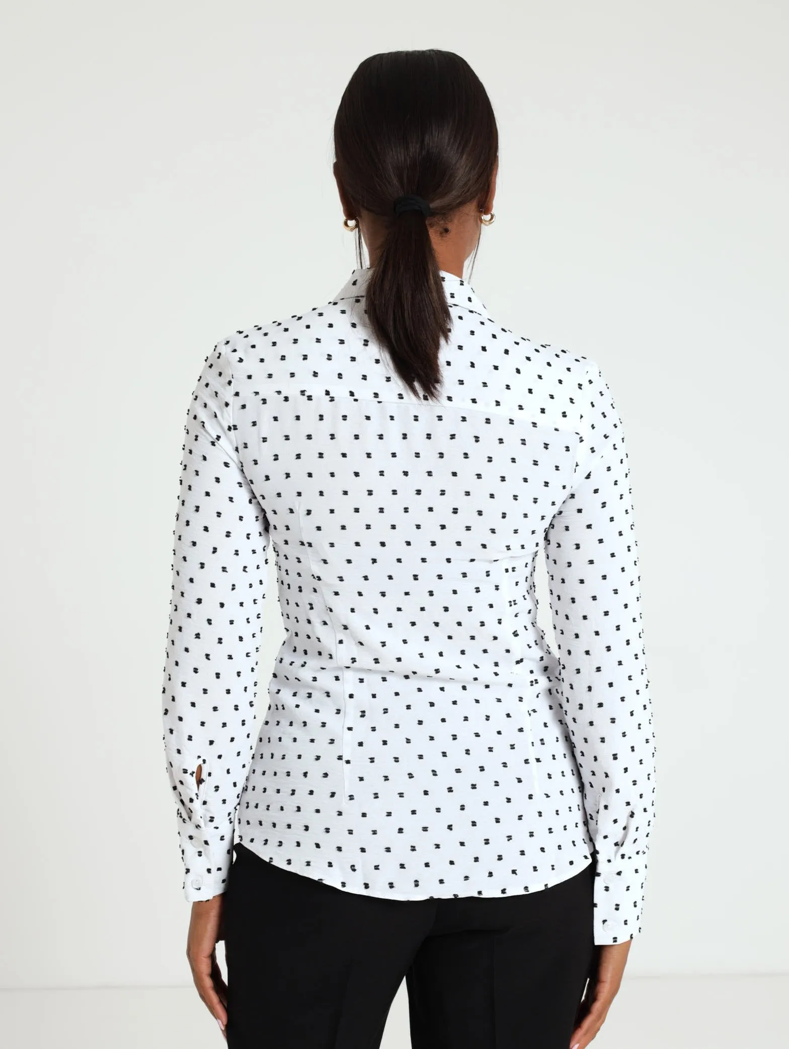 Classic Formal Dobby Shirt - White