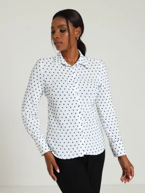Classic Formal Dobby Shirt - White