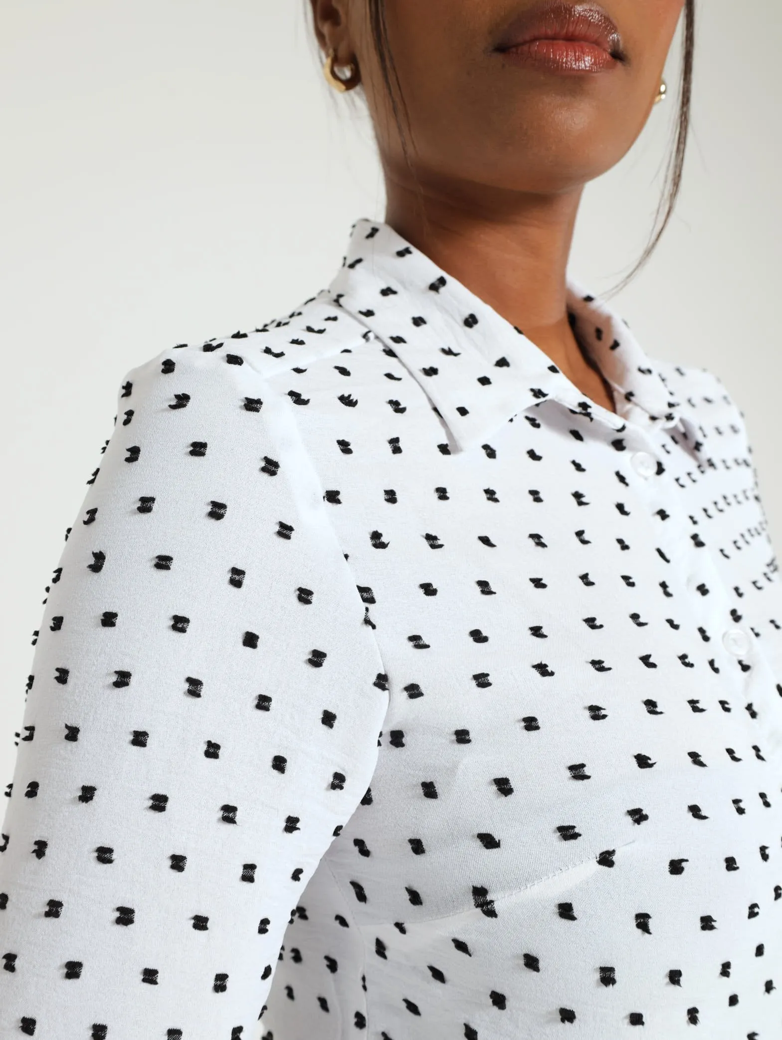 Classic Formal Dobby Shirt - White