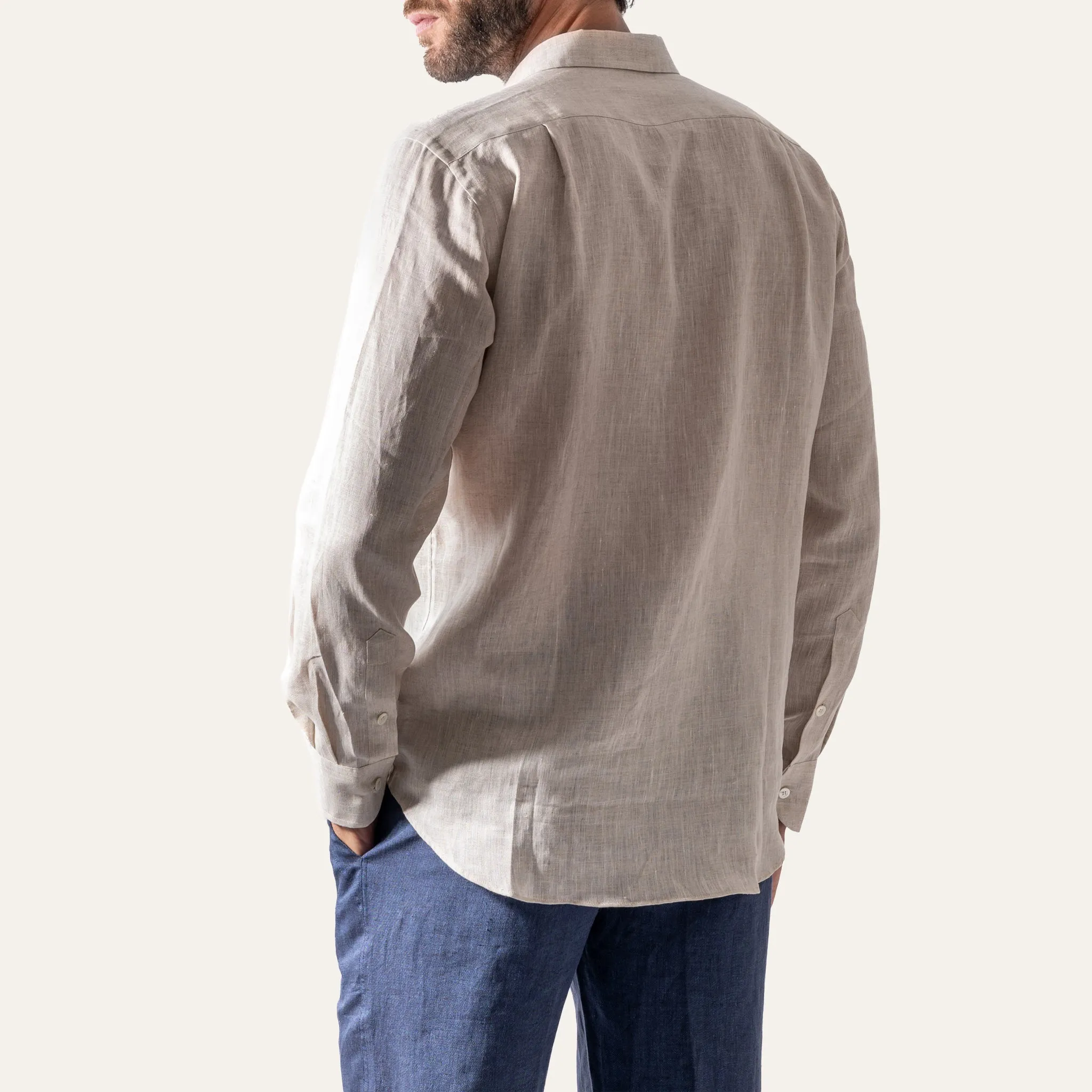 Classic Linen Shirt Sand
