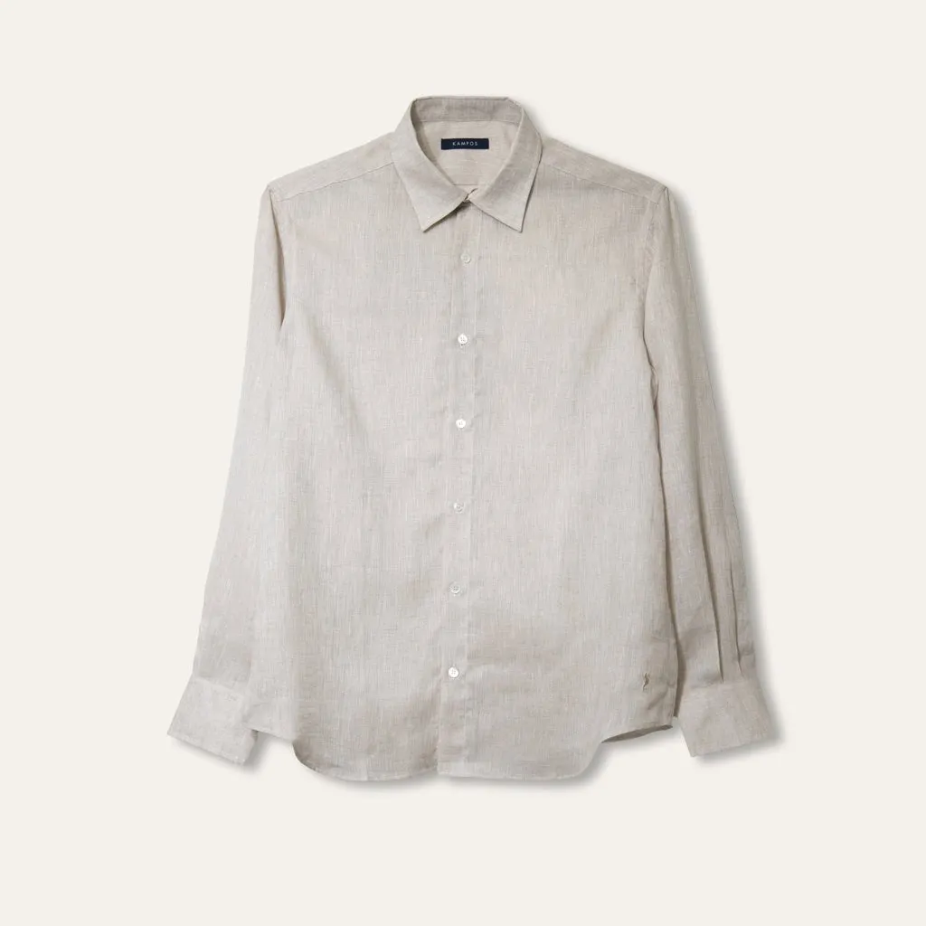 Classic Linen Shirt Sand