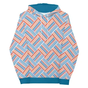 Climate Change Global Warming Stripes | Pattern - Sustainably Made Hoodie