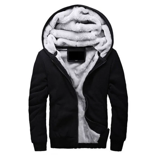 Clothing Mens Hooded Hoodies Men Sweatshirt Fashion Hoody Thick Warm Hoodie Cotton Slim Male Coat Outerwear Plus Size