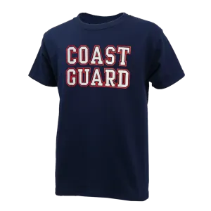 Coast Guard Youth Bold Core T-Shirt (Navy)