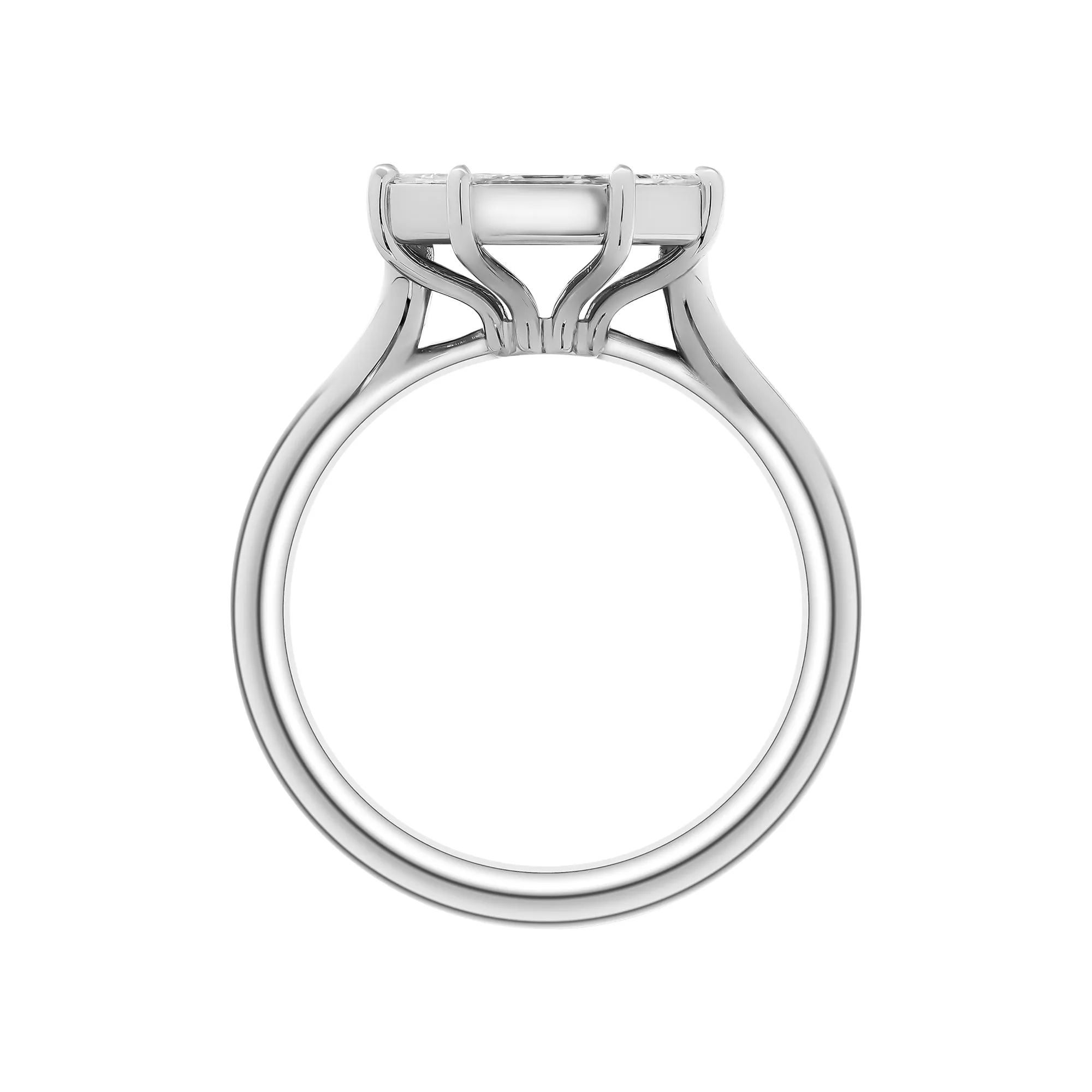 Cocktail Ring with Pie Cut Emerald Diamond 2.20ct