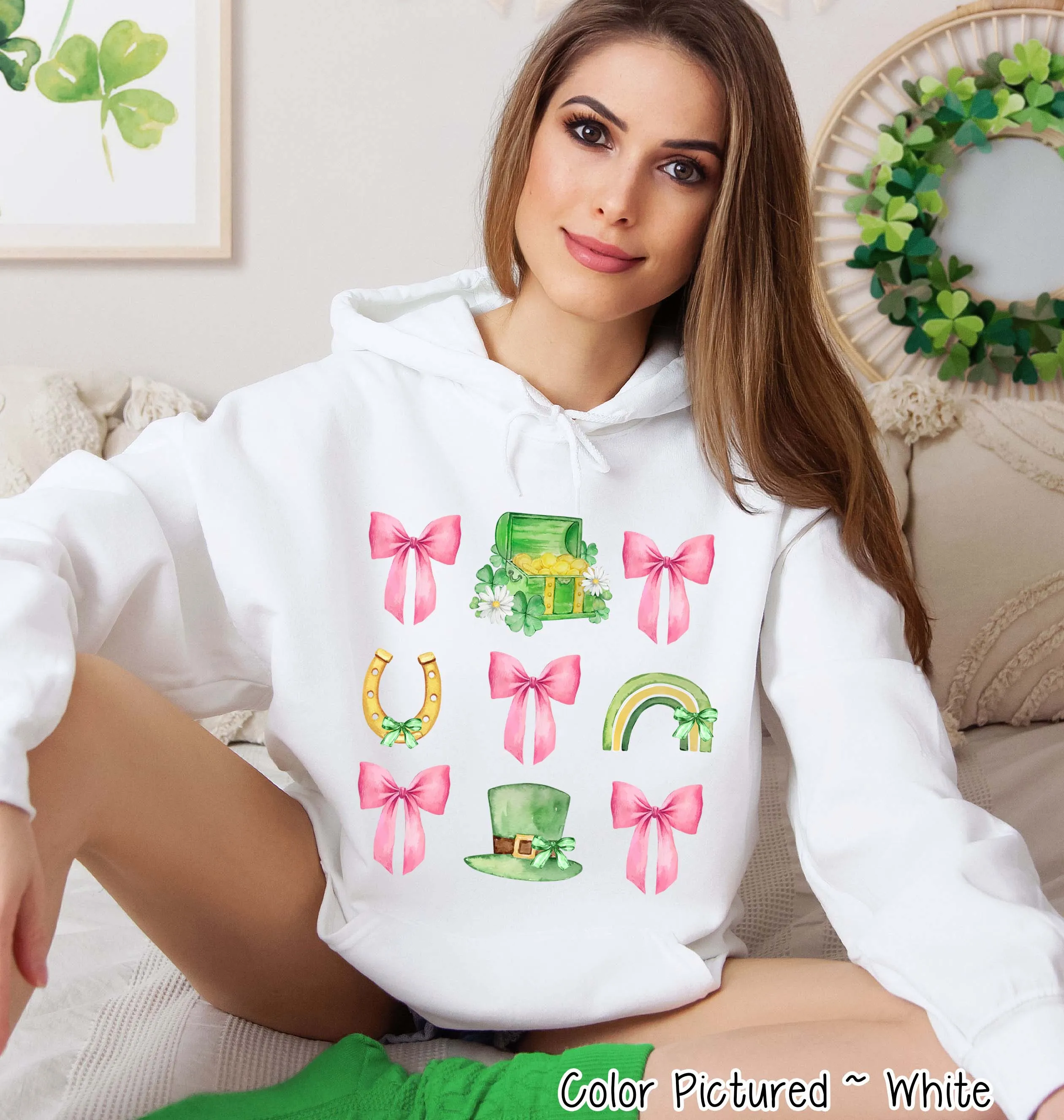 Coquette St Patricks Day Theme Tee or Sweatshirt