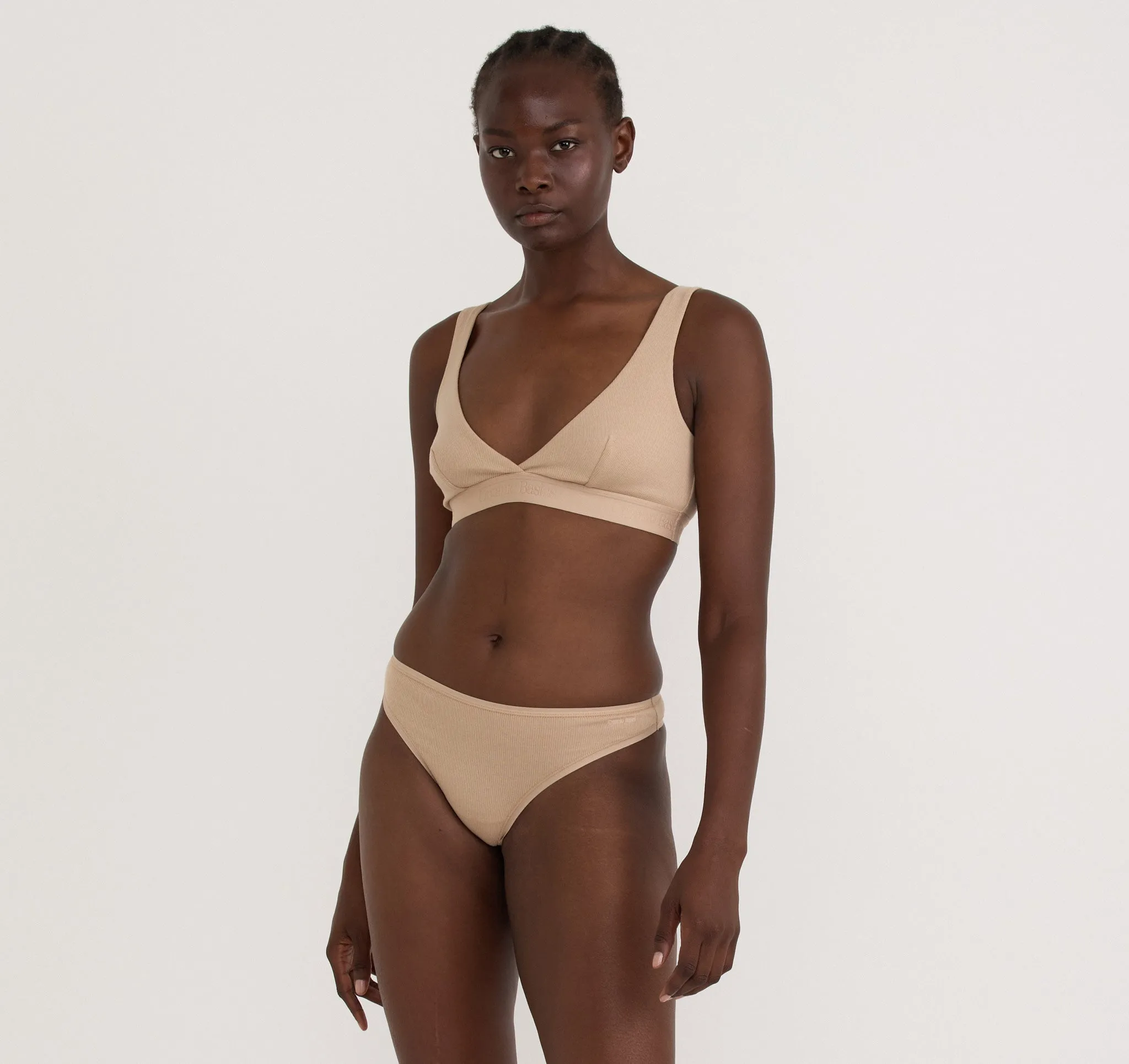 Core Rib Plunge Bralette