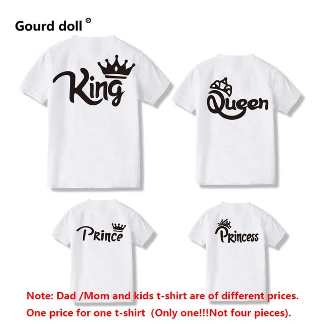 Cotton family matching clothes t shirts