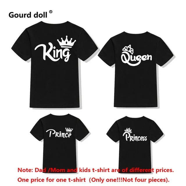 Cotton family matching clothes t shirts