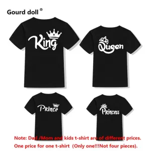Cotton family matching clothes t shirts