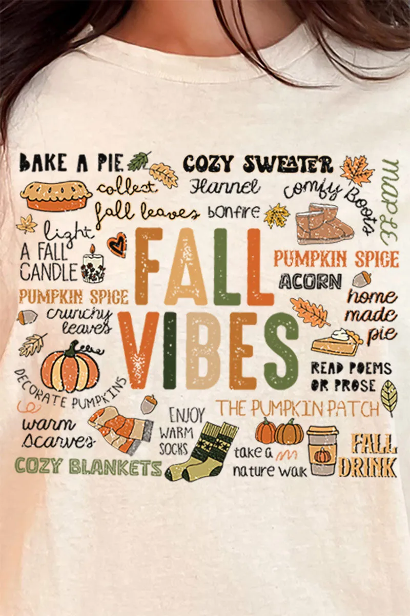 Cozy Fall Vibes Short Sleeve Relaxed Fit T-Shirt