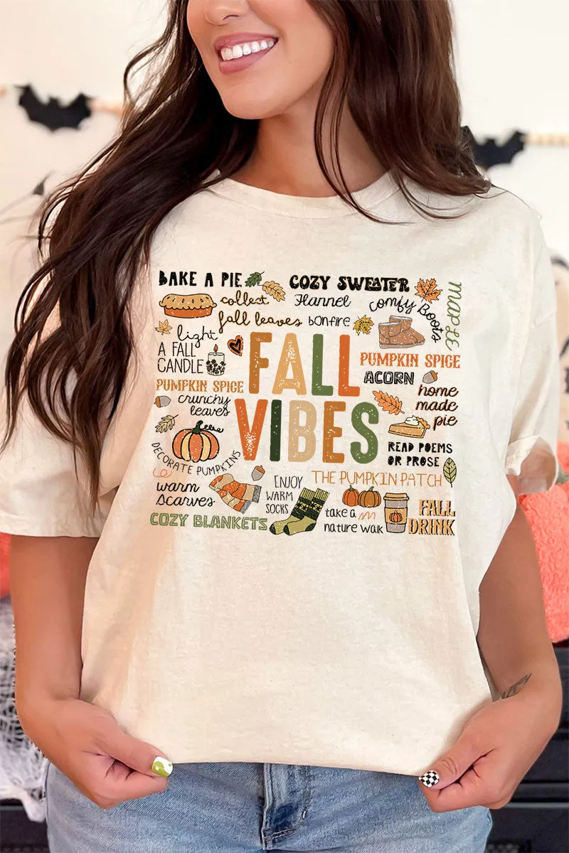 Cozy Fall Vibes Short Sleeve Relaxed Fit T-Shirt