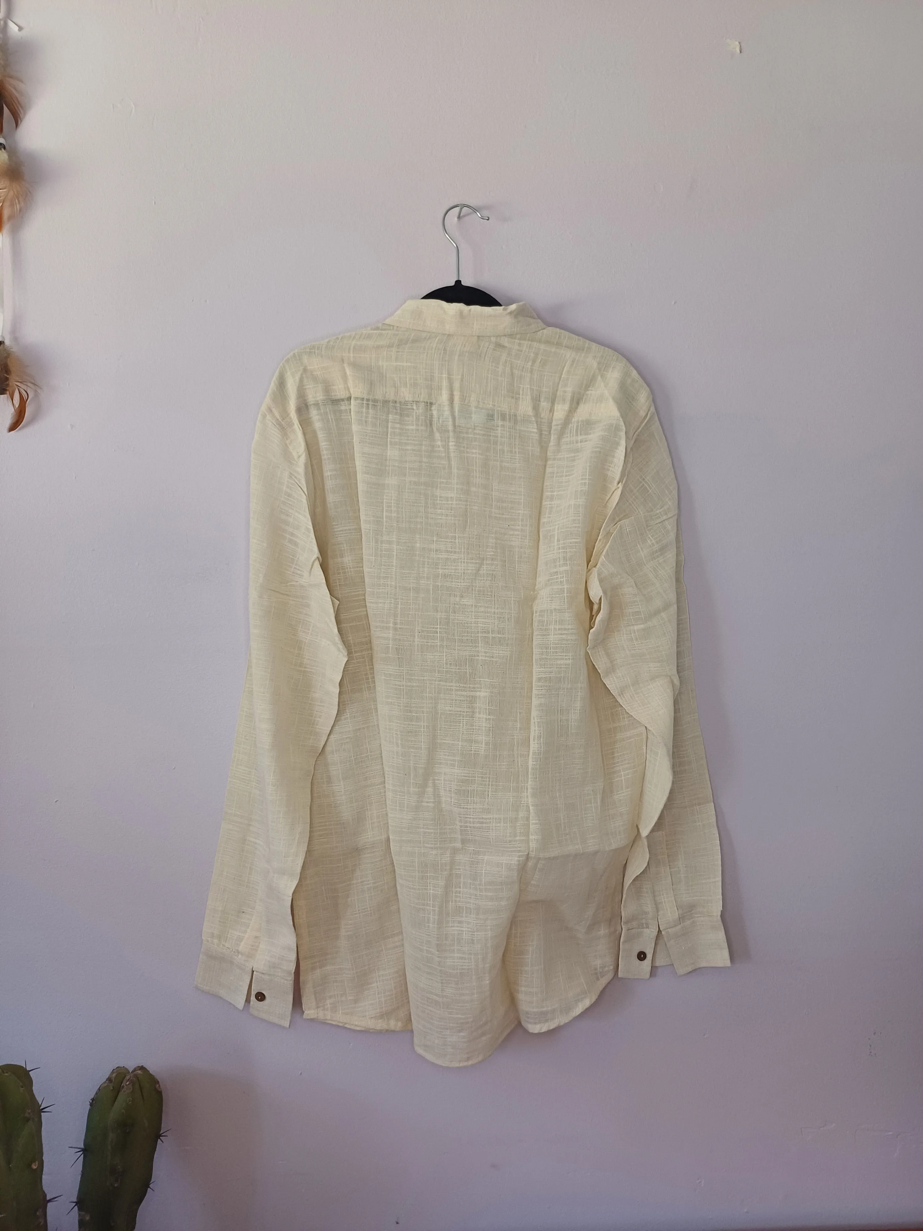 Cream Linen Shirt