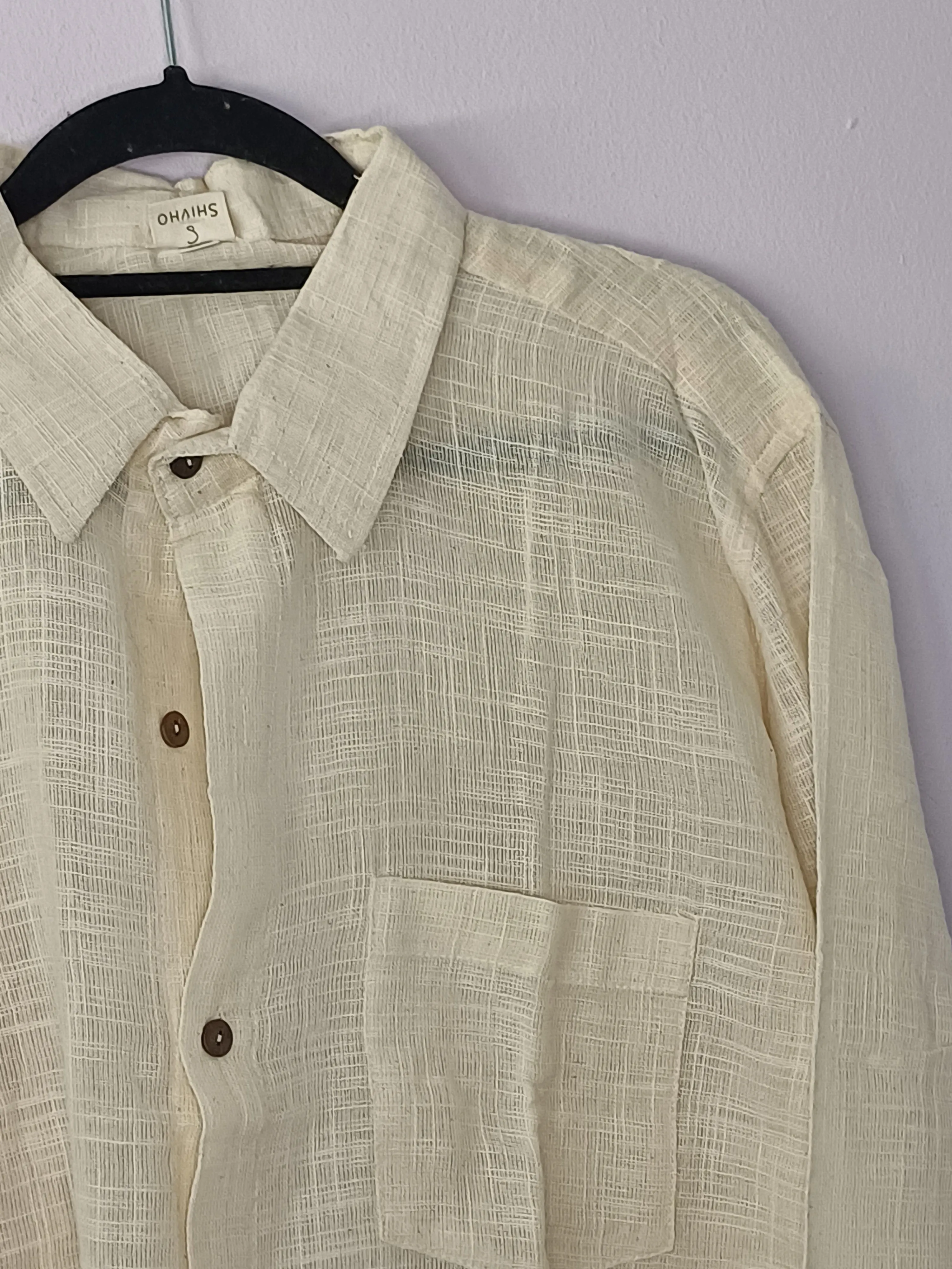 Cream Linen Shirt