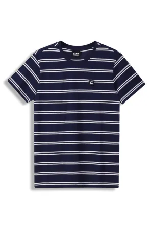 Crew Neck T-Shirt _ 152067 _ Navy Multi
