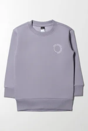 Crew Neck Tracktop Grey